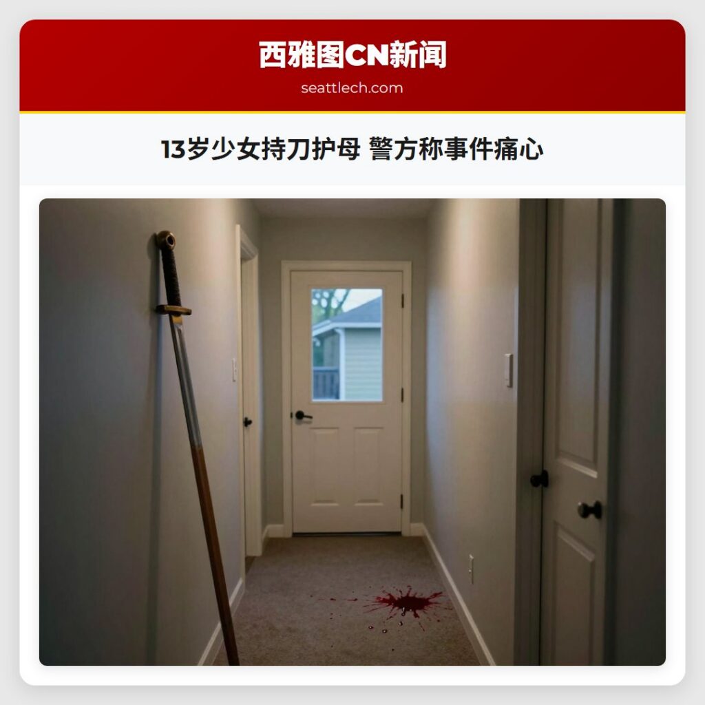 13岁少女持刀护母 警方称事件痛心