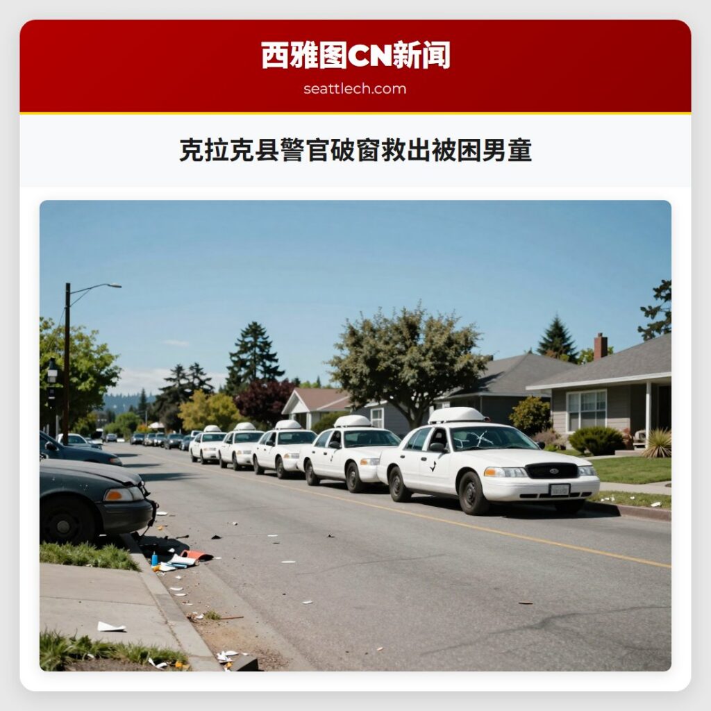 克拉克县警官破窗救出被困男童