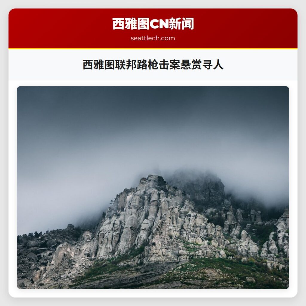 西雅图联邦路枪击案悬赏寻人