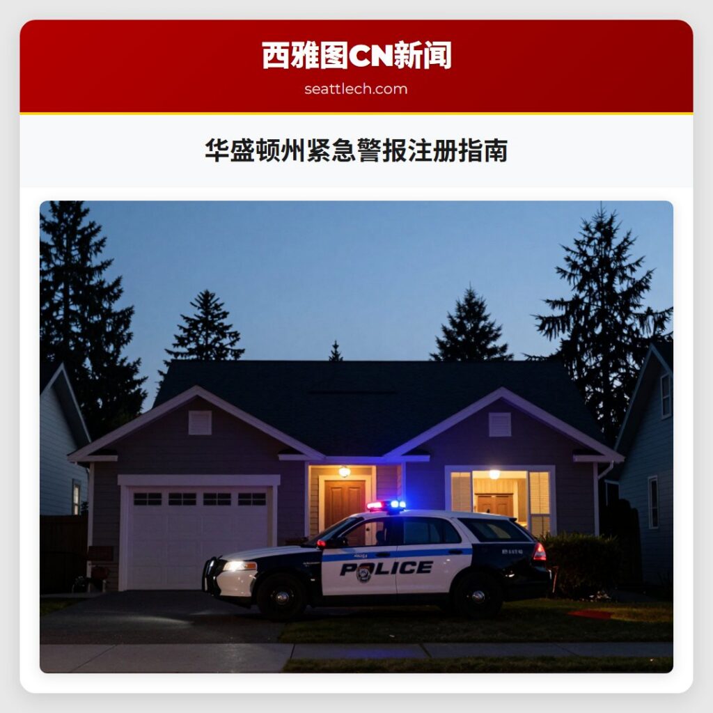 华盛顿州紧急警报注册指南