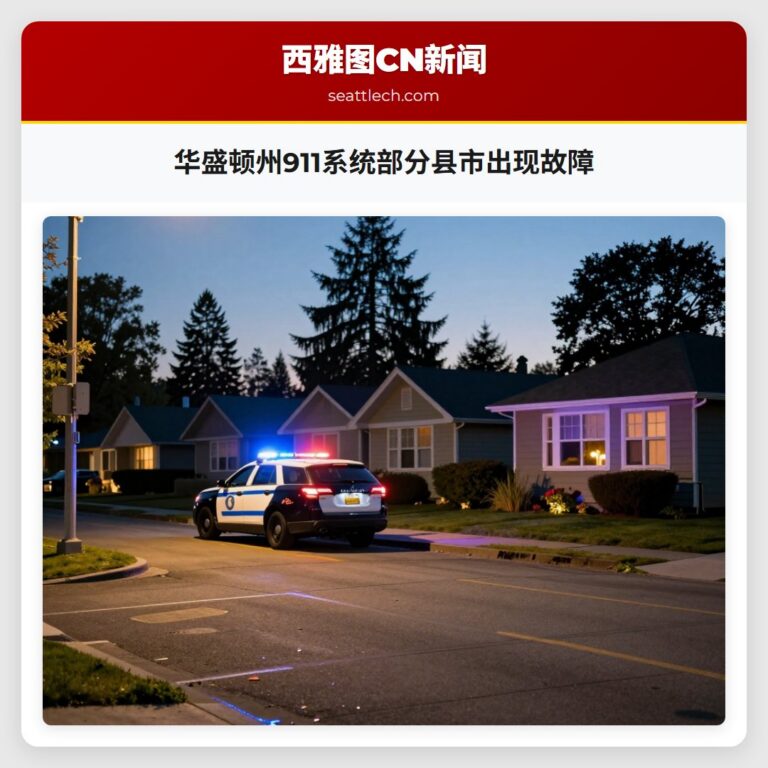 华盛顿州911系统部分县市出现故障