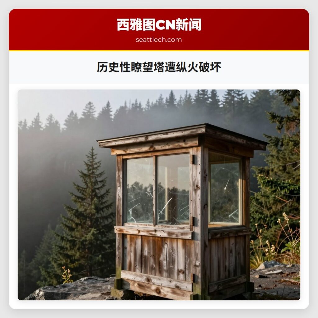 历史性瞭望塔遭纵火破坏