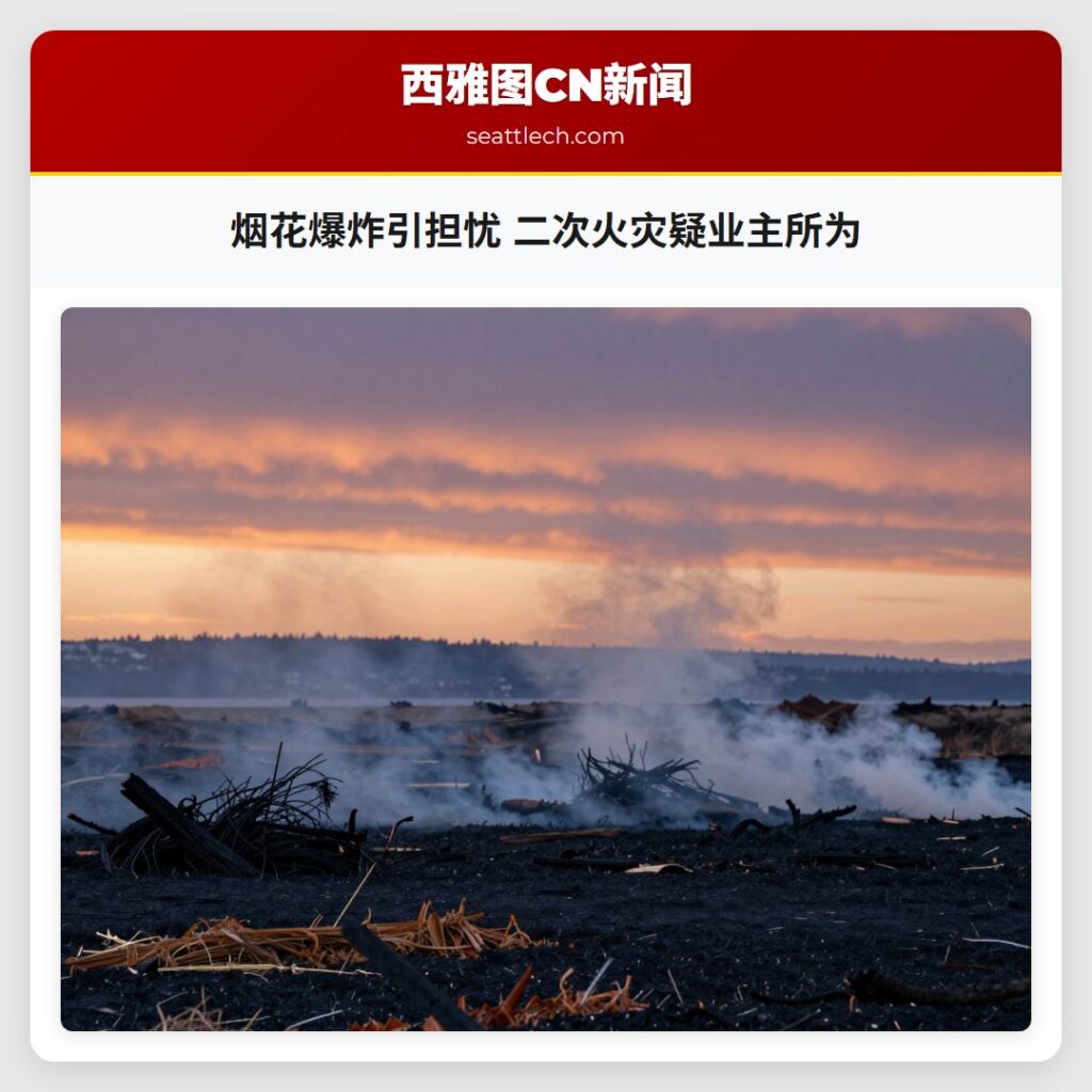 烟花爆炸引担忧 二次火灾疑业主所为