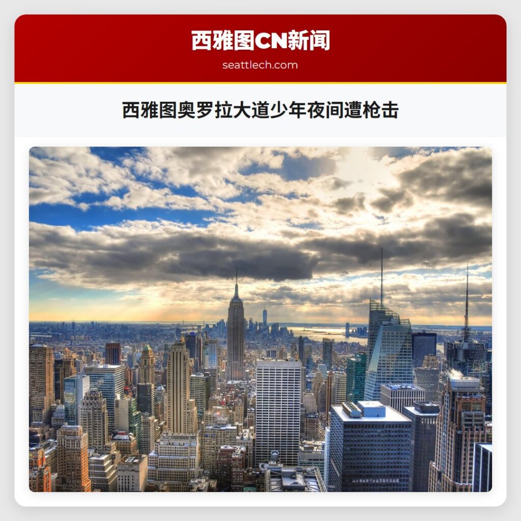 西雅图奥罗拉大道少年夜间遭枪击