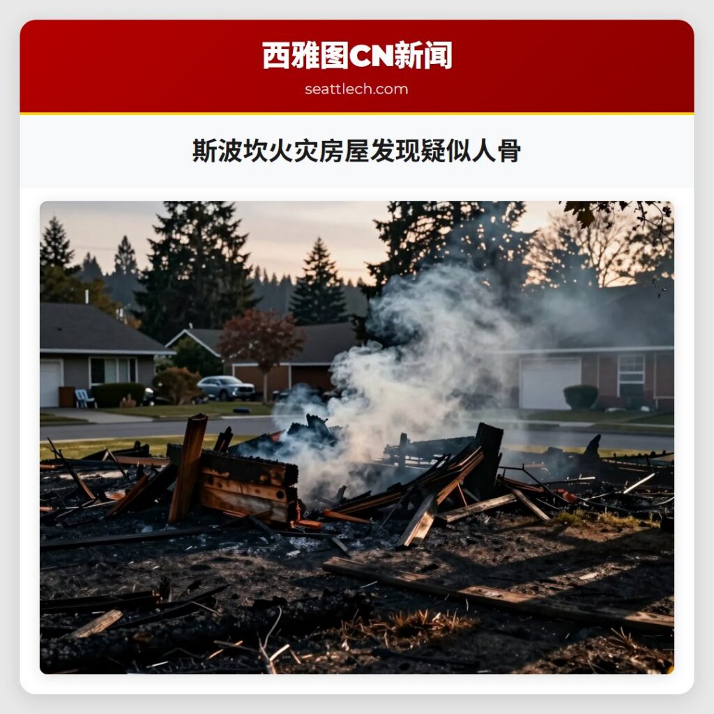 斯波坎火灾房屋发现疑似人骨