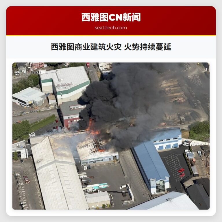 西雅图商业建筑火灾 火势持续蔓延