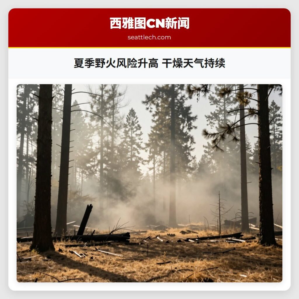夏季野火风险升高 干燥天气持续