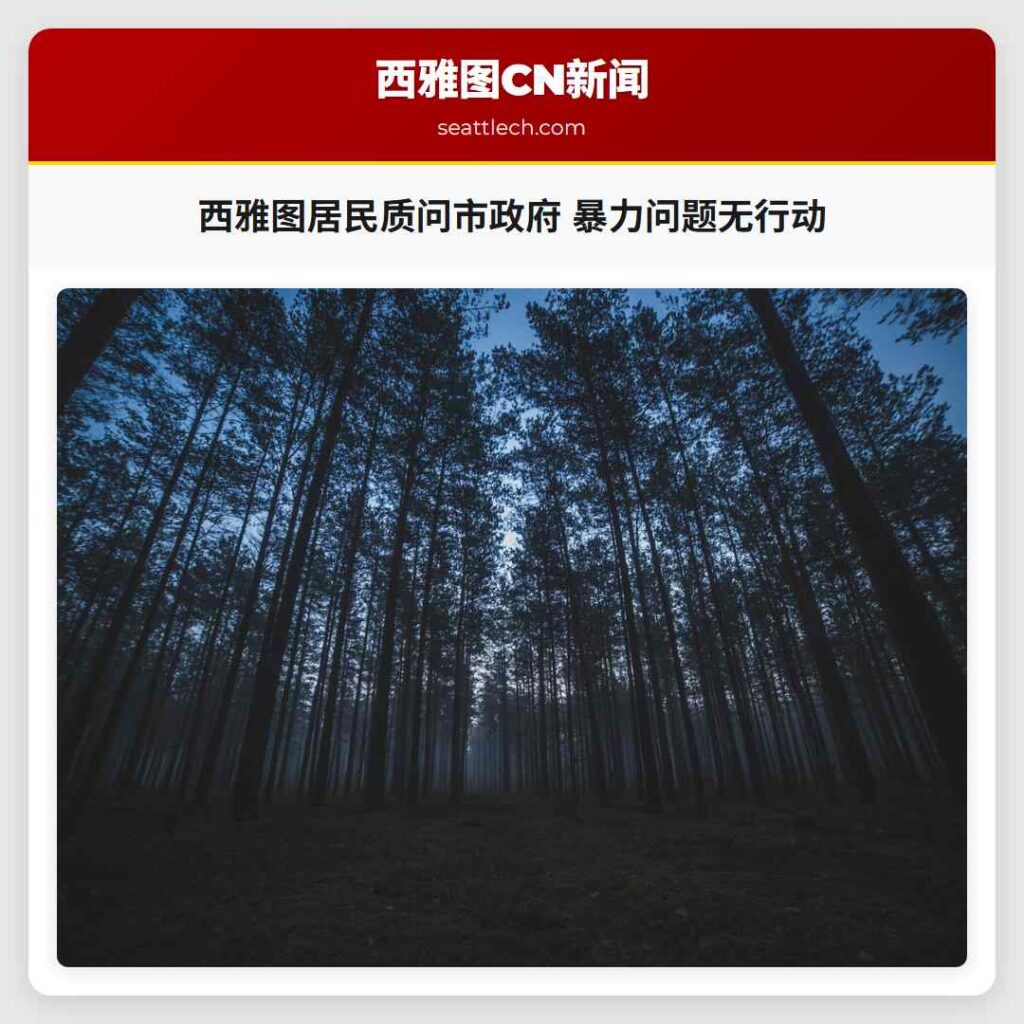 西雅图居民质问市政府 暴力问题无行动