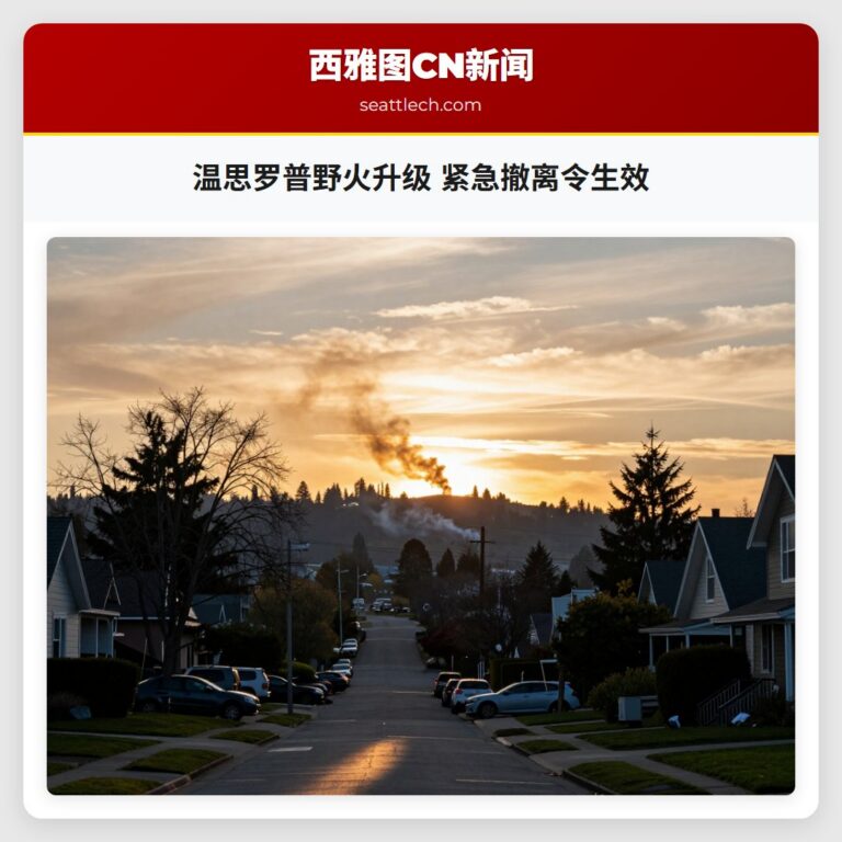 温思罗普野火升级 紧急撤离令生效