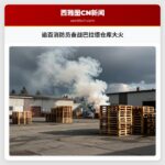 逾百消防员奋战巴拉德仓库大火
