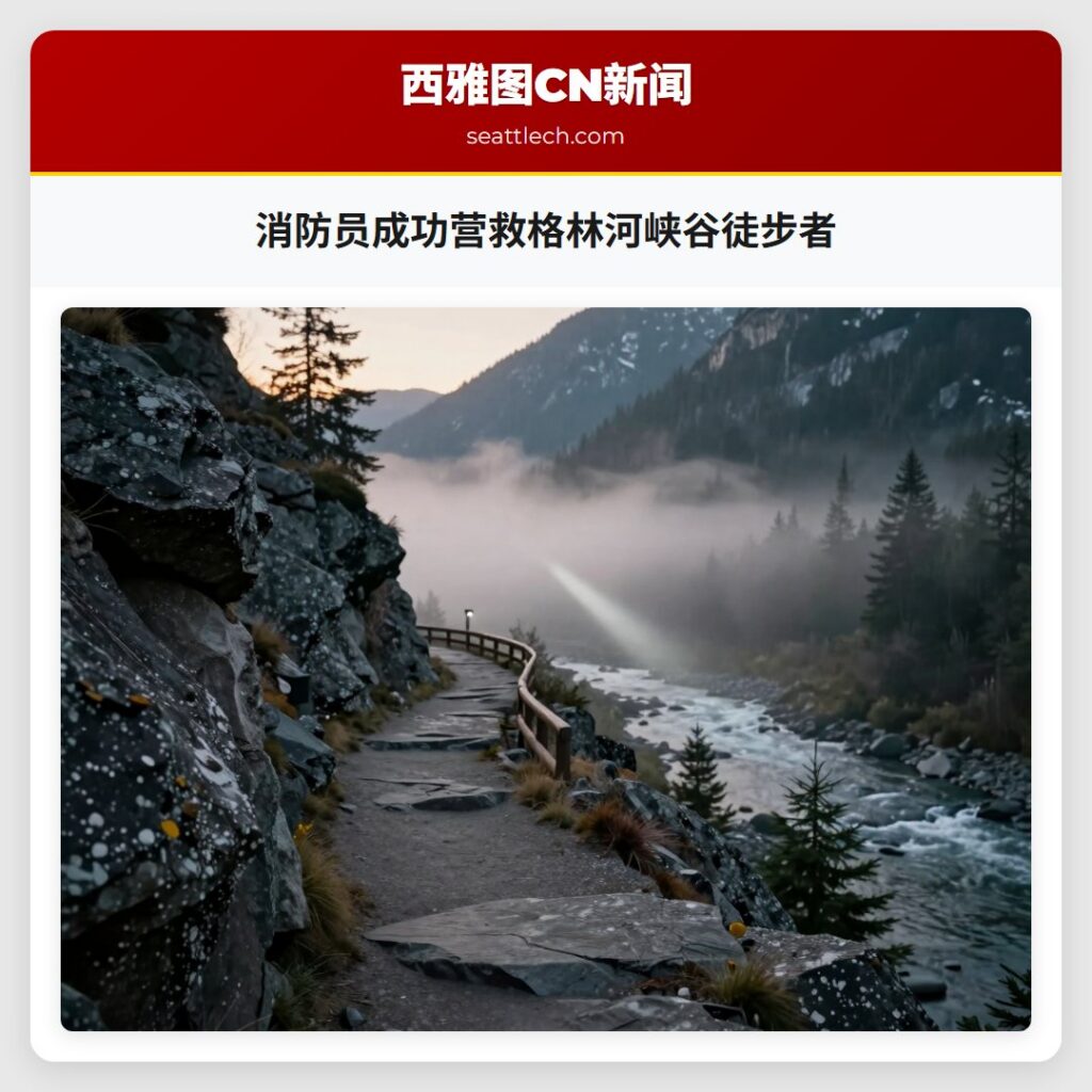 消防员成功营救格林河峡谷徒步者