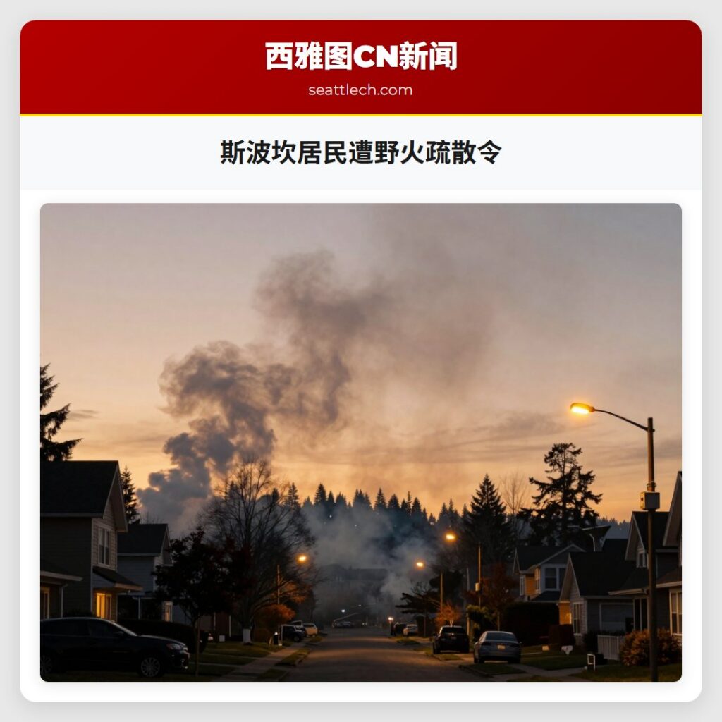 斯波坎居民遭野火疏散令