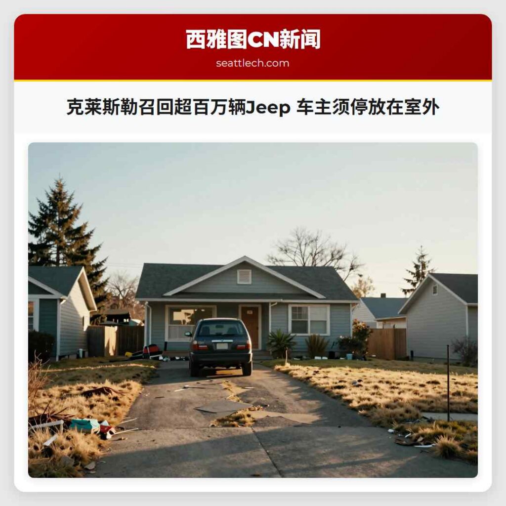 克莱斯勒召回超百万辆Jeep 车主须停放在室外