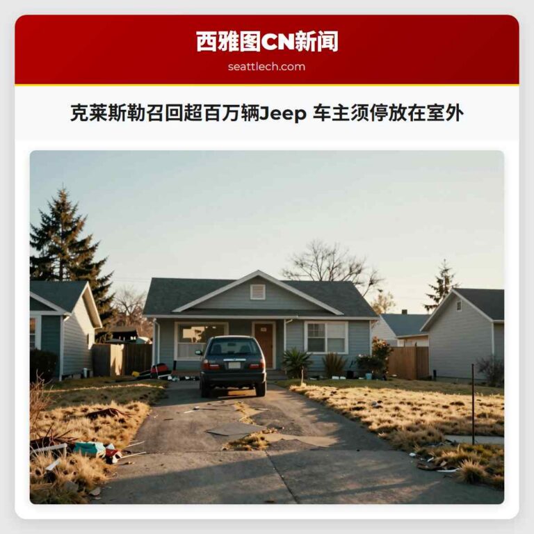 克莱斯勒召回超百万辆Jeep 车主须停放在室外