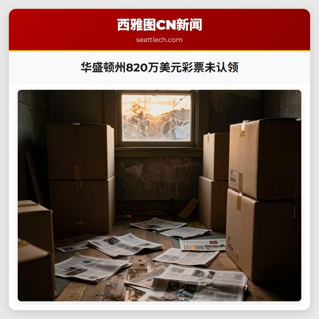 华盛顿州820万美元彩票未认领