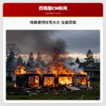 埃弗里特住宅大火 全屋焚毁