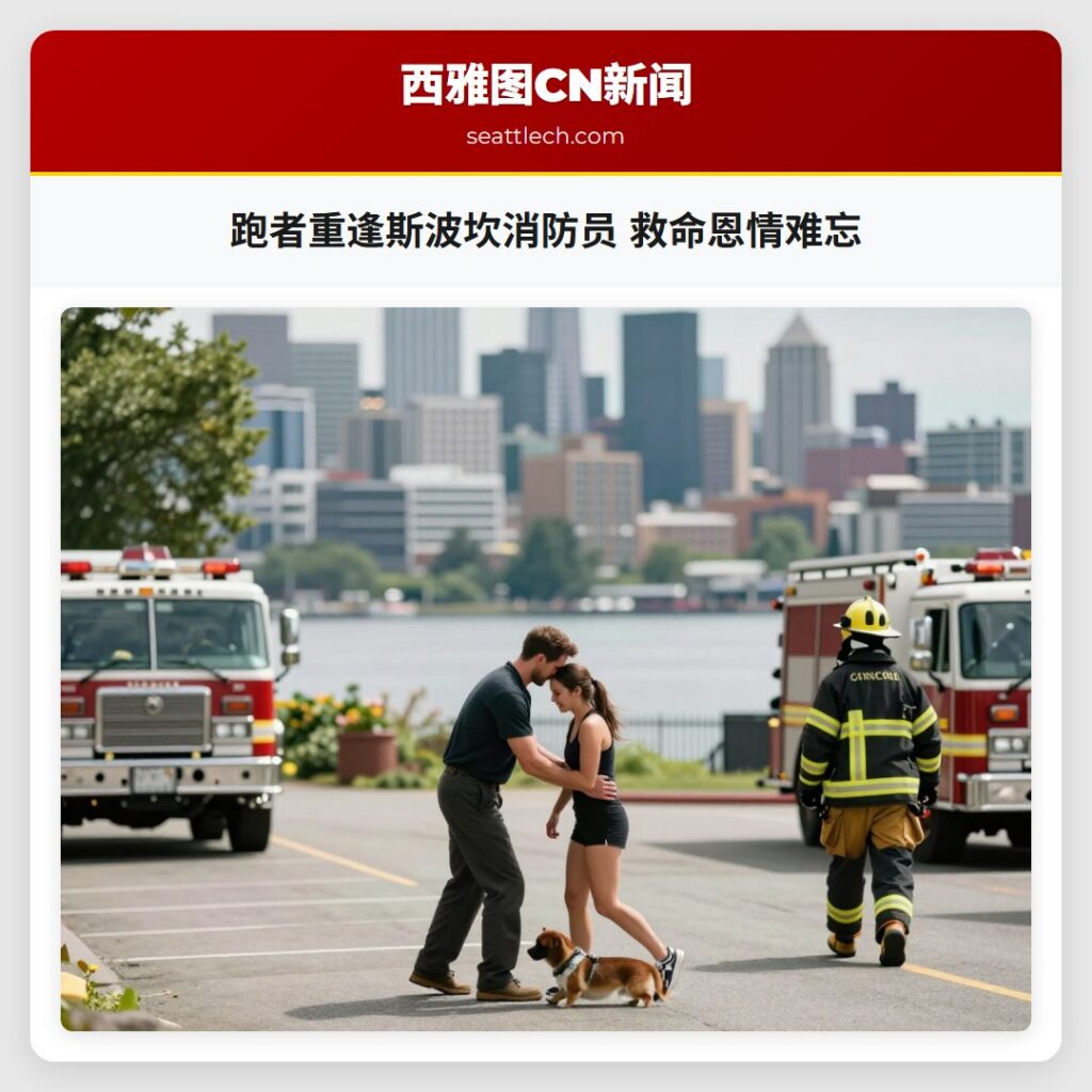 跑者重逢斯波坎消防员 救命恩情难忘