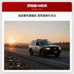 金县警车遭撞击 酒驾调查引关注