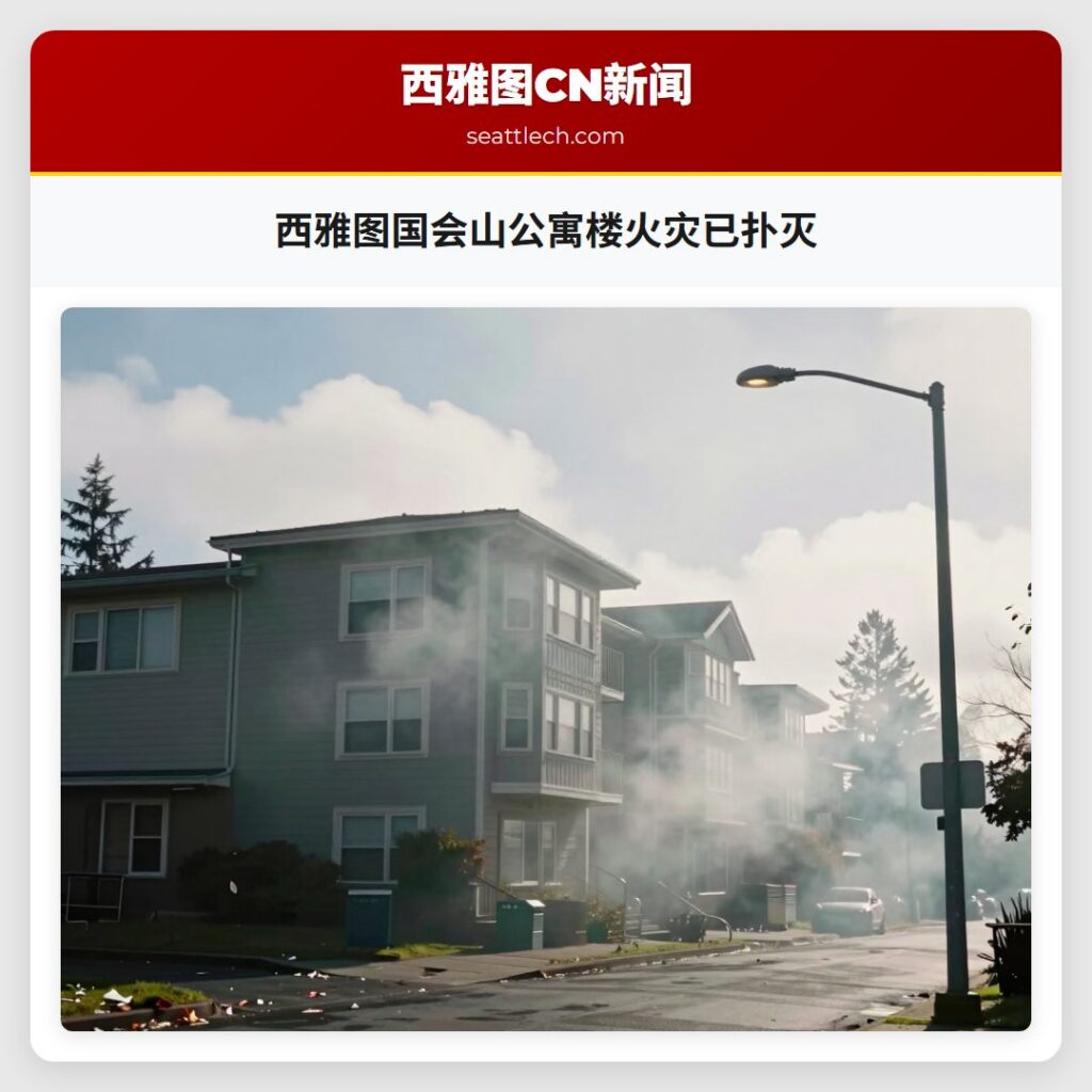 西雅图国会山公寓楼火灾已扑灭