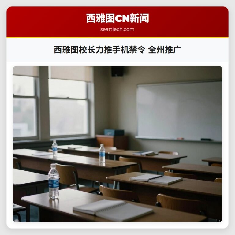 西雅图校长力推手机禁令 全州推广