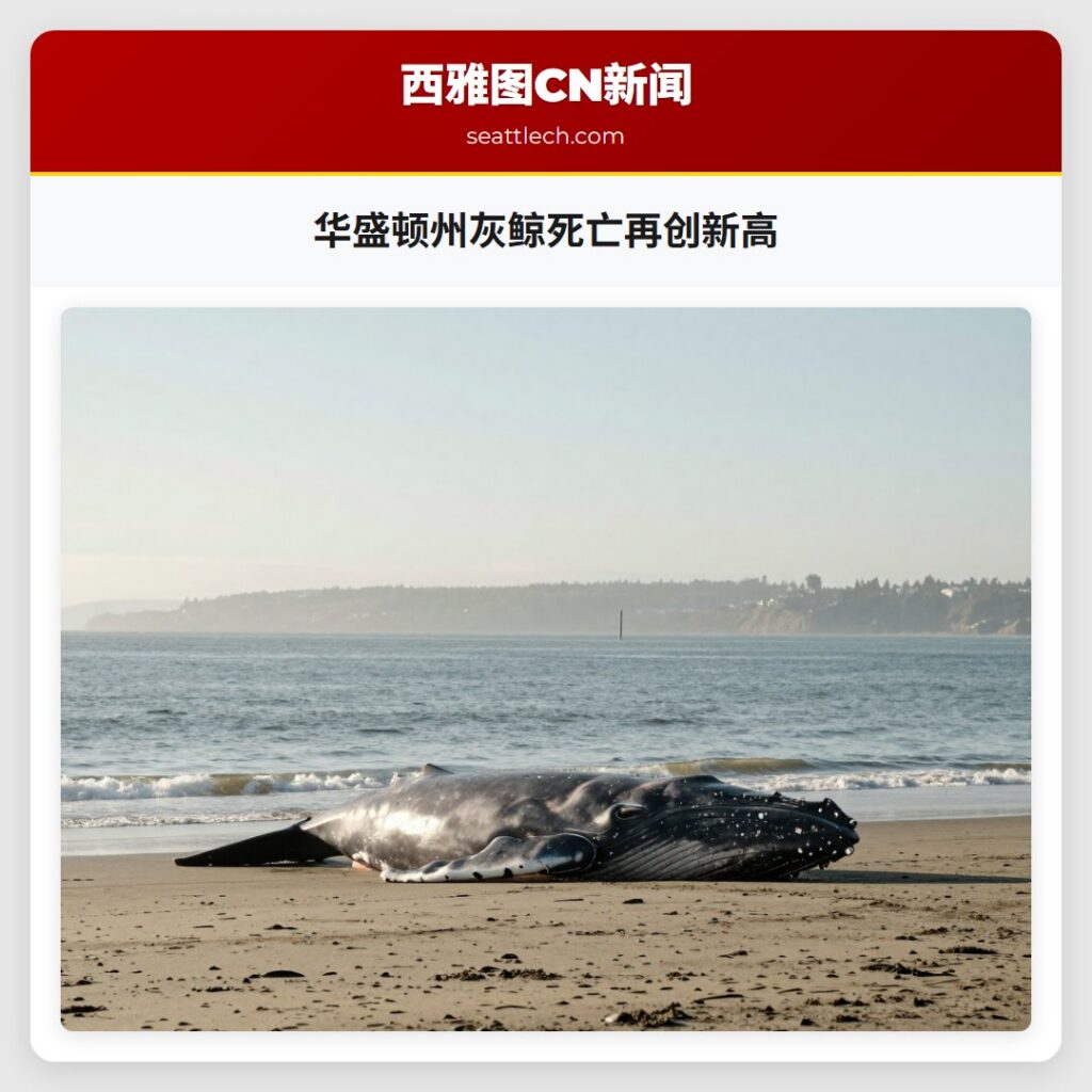 华盛顿州灰鲸死亡再创新高