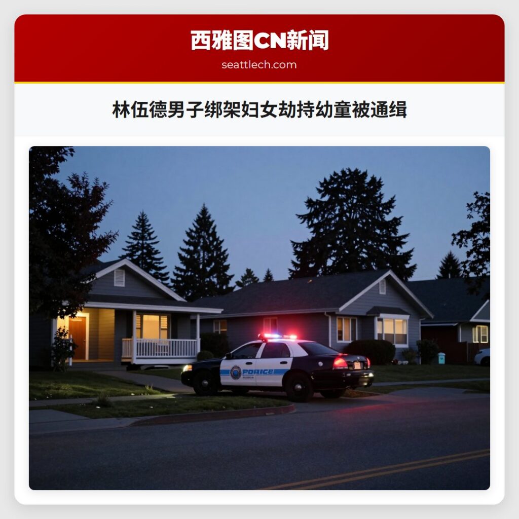 林伍德男子绑架妇女劫持幼童被通缉