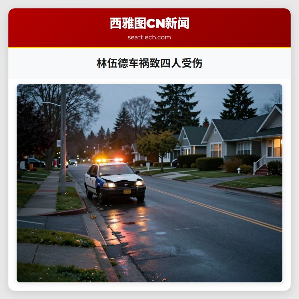 林伍德车祸致四人受伤