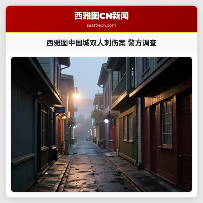 西雅图中国城双人刺伤案 警方调查