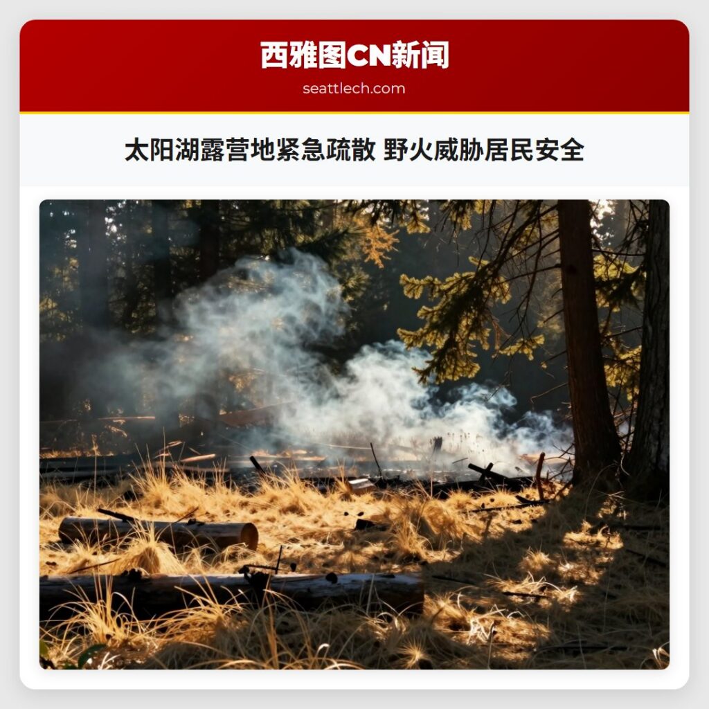 太阳湖露营地紧急疏散 野火威胁居民安全