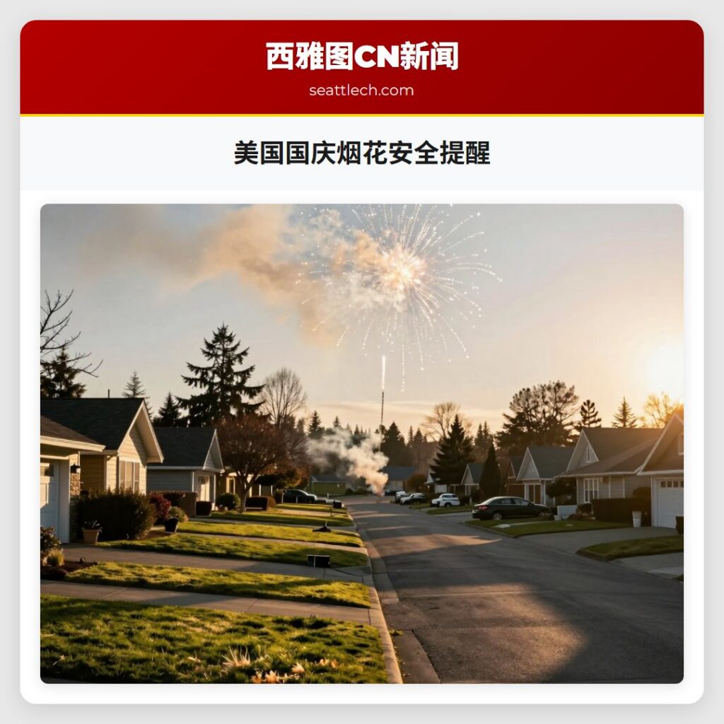 美国国庆烟花安全提醒