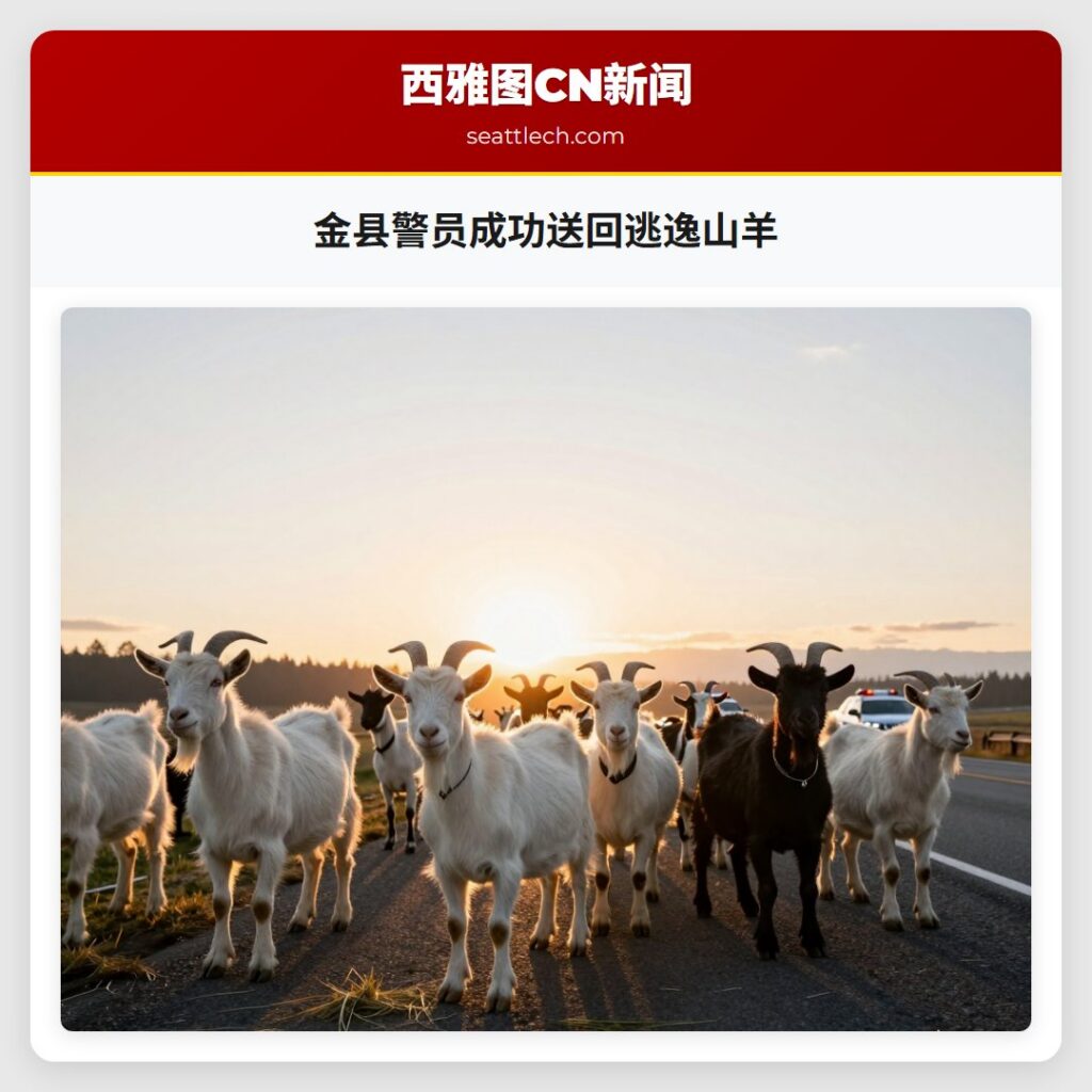 金县警员成功送回逃逸山羊