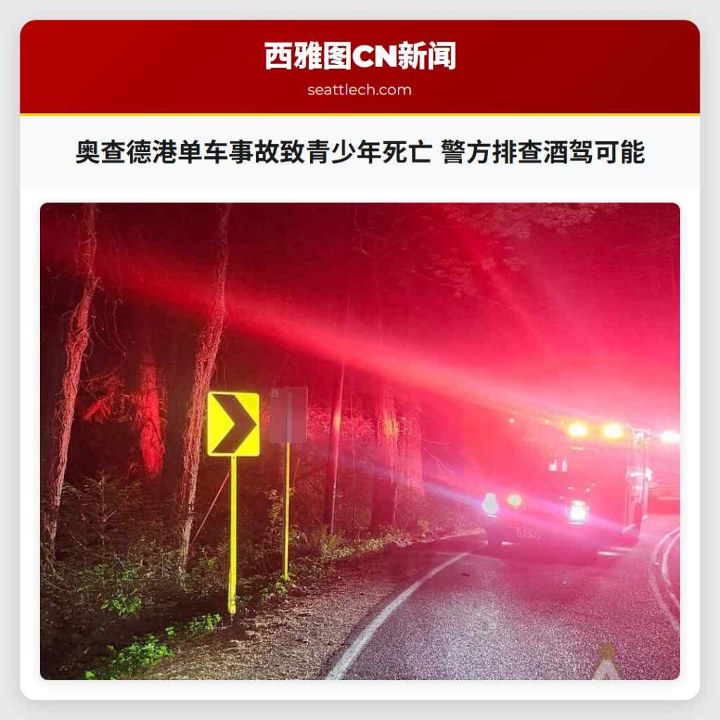 奥查德港单车事故致青少年死亡 警方排查酒驾可能