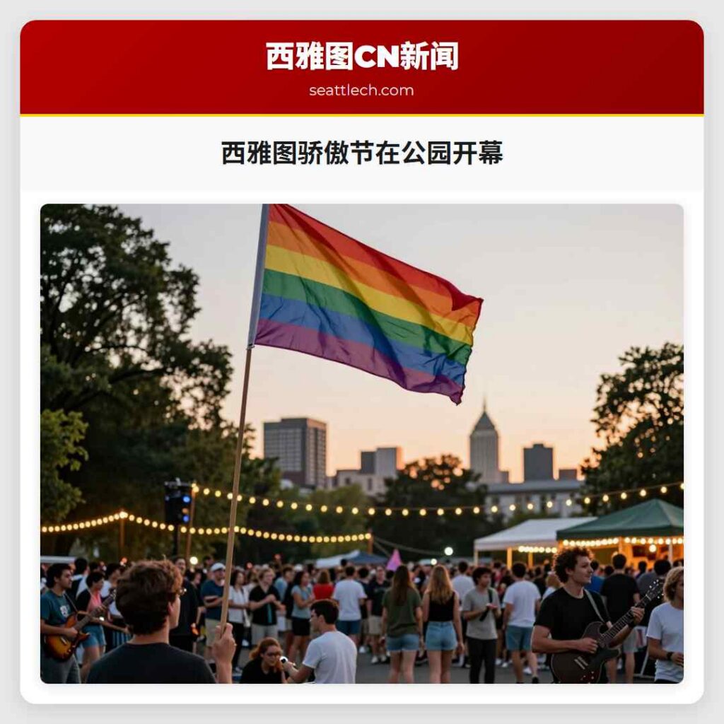 西雅图骄傲节在公园开幕