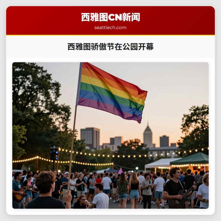 西雅图骄傲节在公园开幕