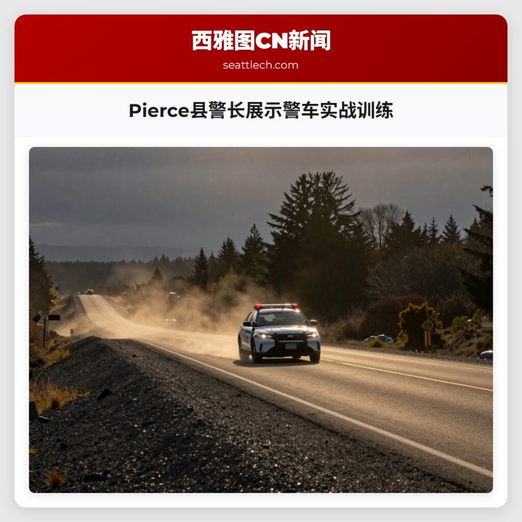 Pierce县警长展示警车实战训练