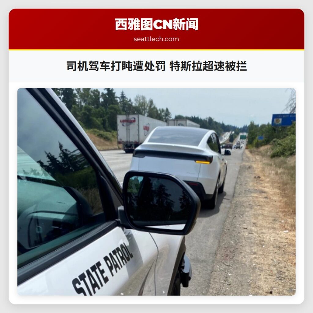 司机驾车打盹遭处罚 特斯拉超速被拦