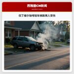 伍丁维尔咖啡馆车祸致两人受伤