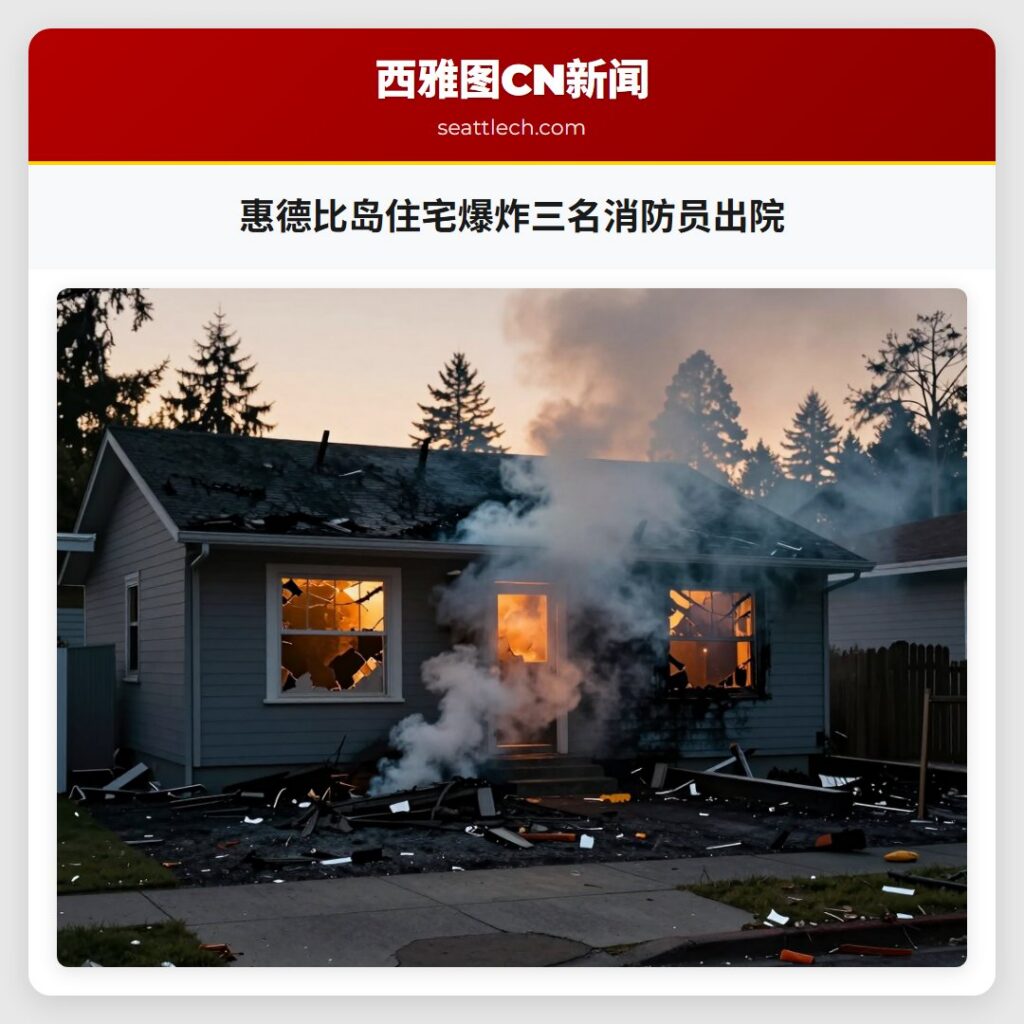 惠德比岛住宅爆炸三名消防员出院