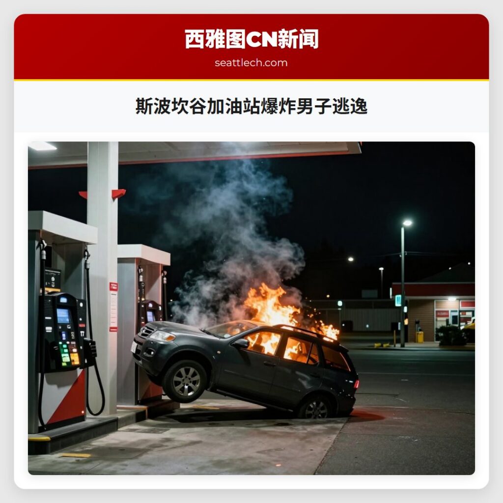 斯波坎谷加油站爆炸男子逃逸