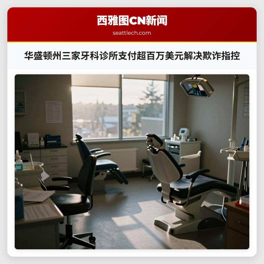 华盛顿州三家牙科诊所支付超百万美元解决欺诈指控