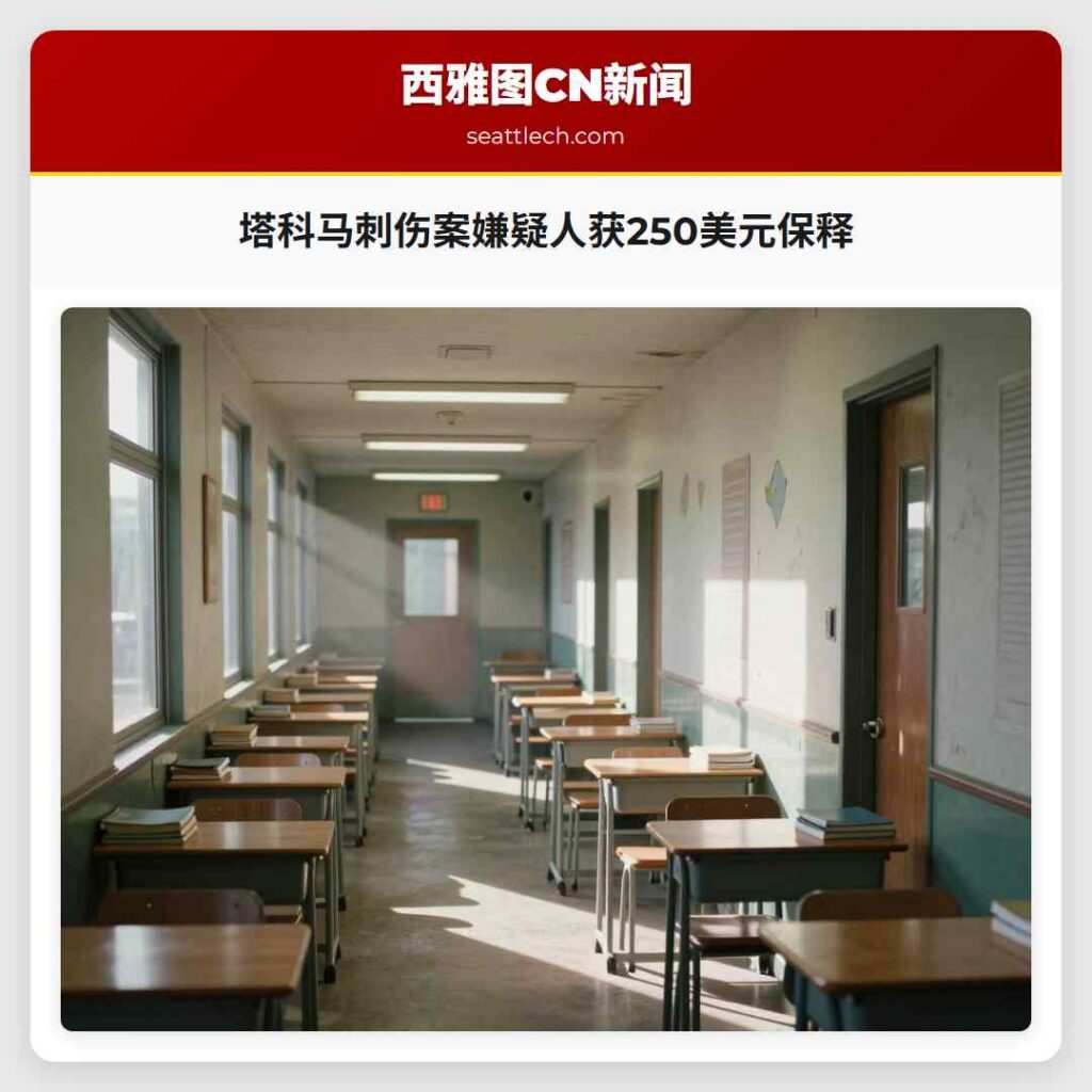 塔科马刺伤案嫌疑人获250美元保释