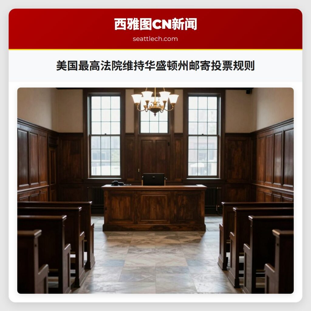 美国最高法院维持华盛顿州邮寄投票规则