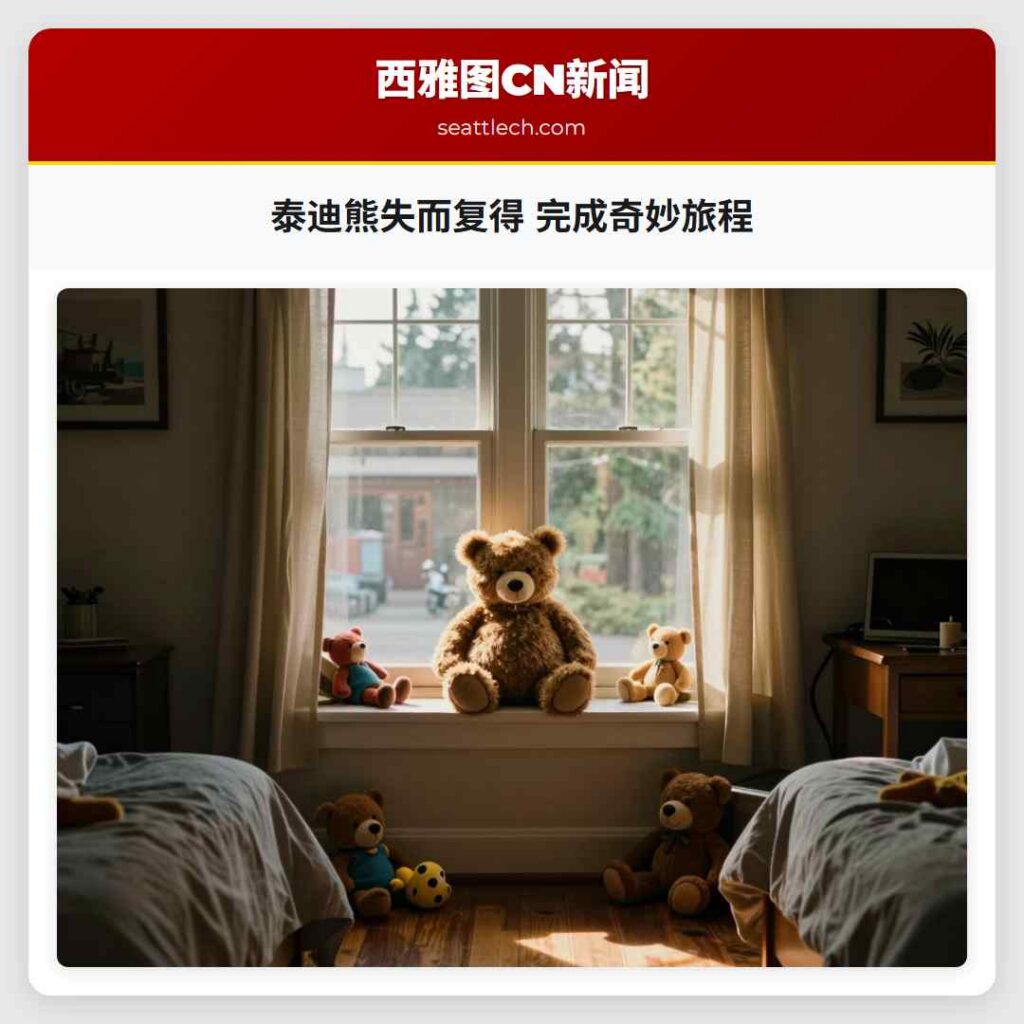 泰迪熊失而复得 完成奇妙旅程