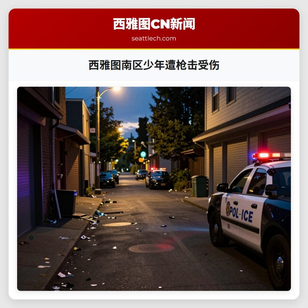 西雅图南区少年遭枪击受伤