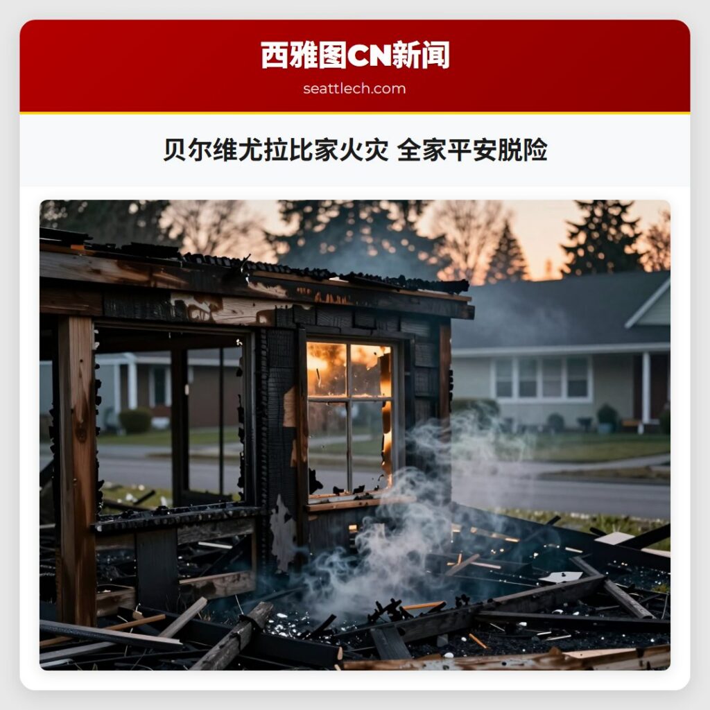 贝尔维尤拉比家火灾 全家平安脱险