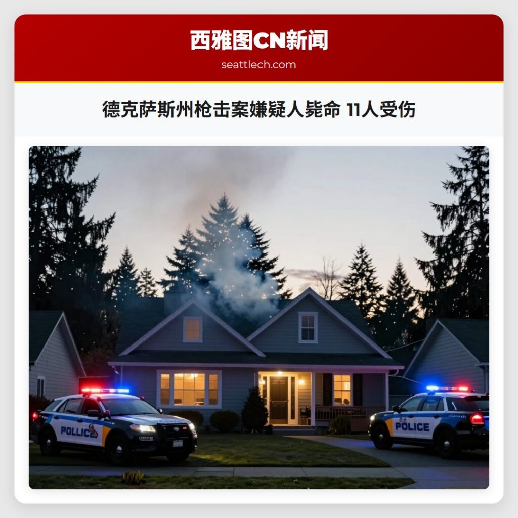 德克萨斯州枪击案嫌疑人毙命 11人受伤
