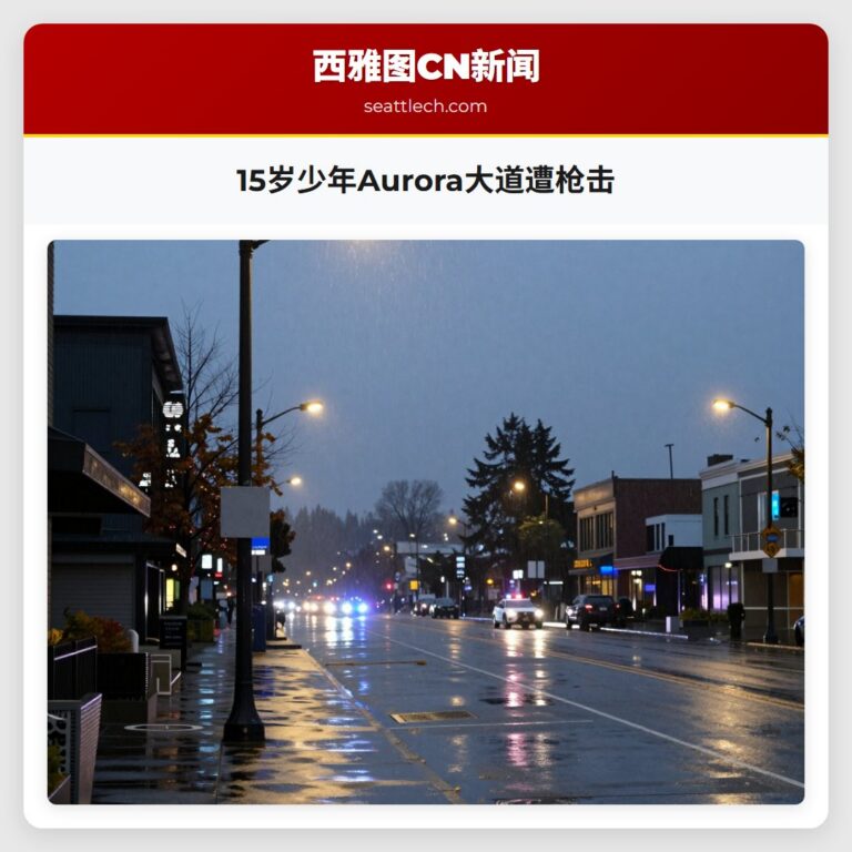 15岁少年Aurora大道遭枪击