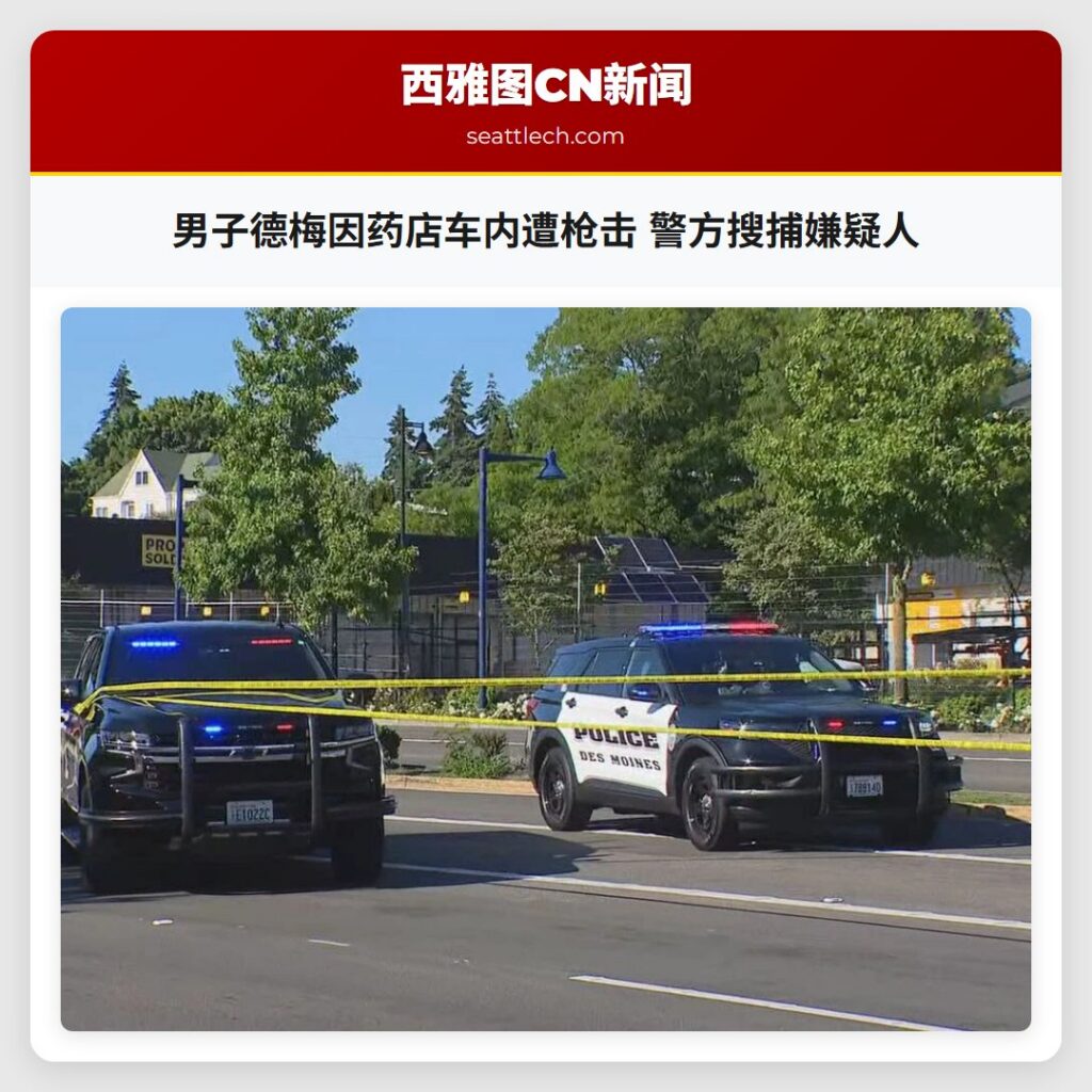 男子德梅因药店车内遭枪击 警方搜捕嫌疑人