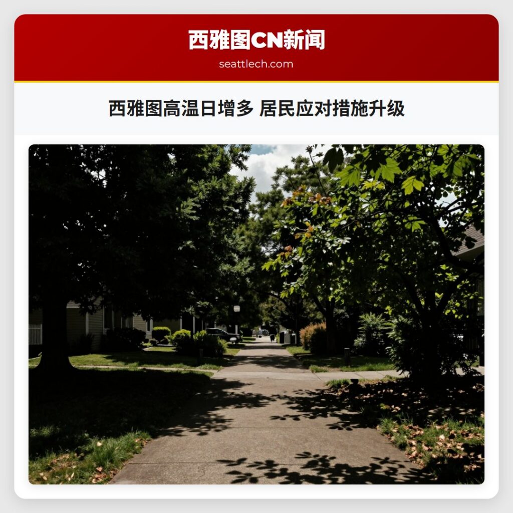 西雅图高温日增多 居民应对措施升级
