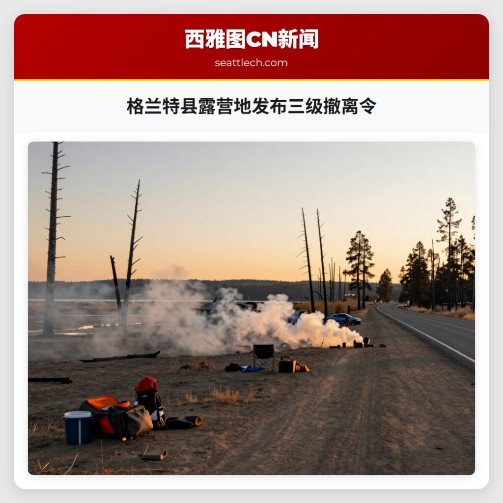 格兰特县露营地发布三级撤离令